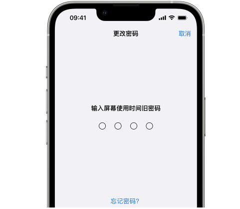 高埗镇iPhone屏幕维修分享iPhone屏幕使用时间密码忘记了怎么办 